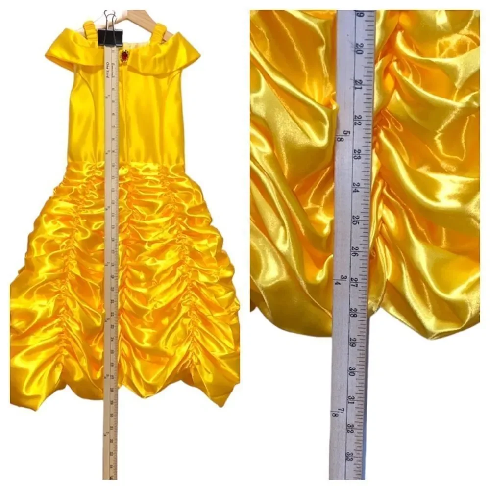 New Yellow Princess Halloween Dress Up Costume With Accessories Size 4/5